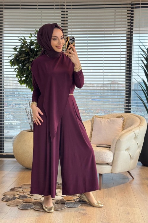 4214 İrem Asimetrik Takım Mürdüm