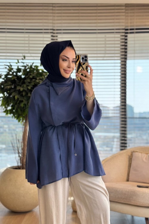 4470 Mardin Tunik İndigo