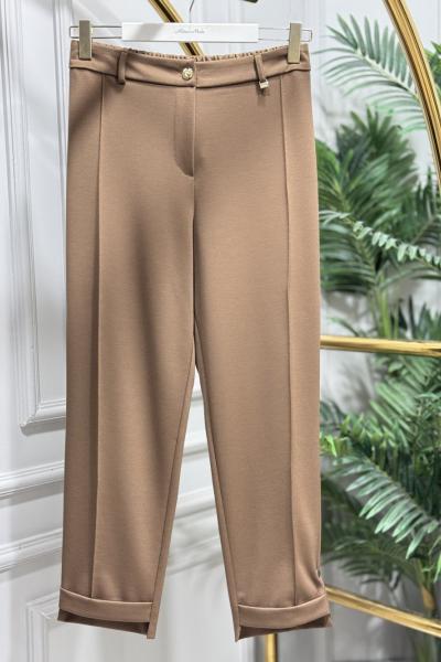 5601 Newyork Duble Paça Pantolon Camel