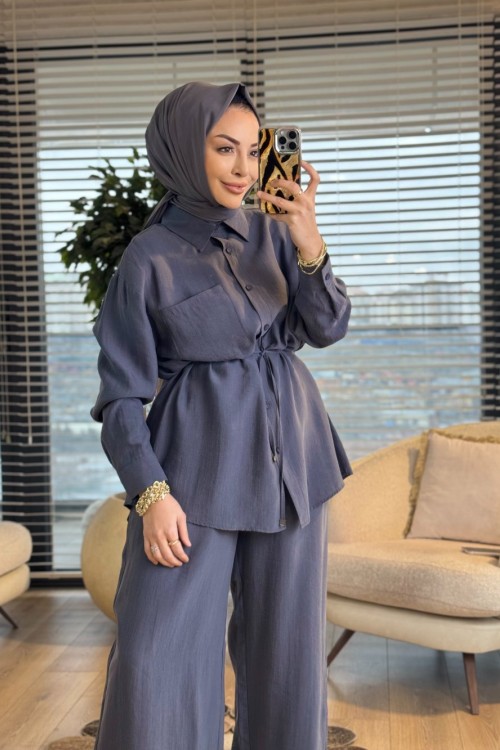 7370 Sol Göğüs Tek Cepli Takım Antrasit