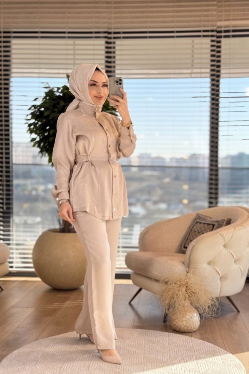 8514 Ön Çıtçıtlı Bel Kuşaklı Takım Taş