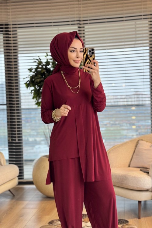 9014 Ay Takım Bordo