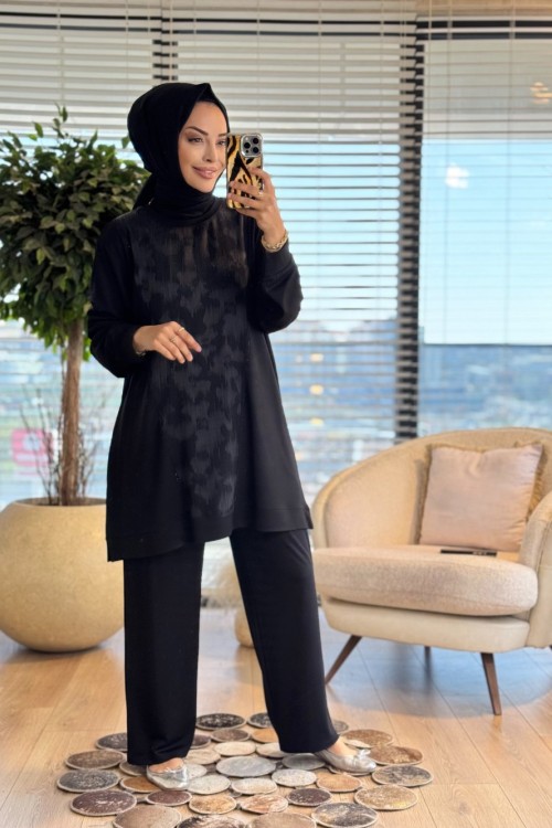 9913 Hülya Takım Siyah