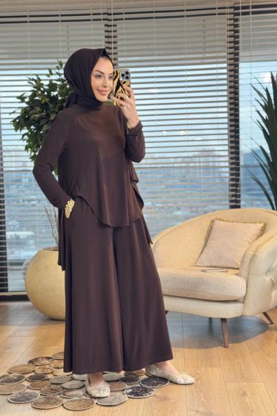 HWN6278 Bensu Takım Kahve