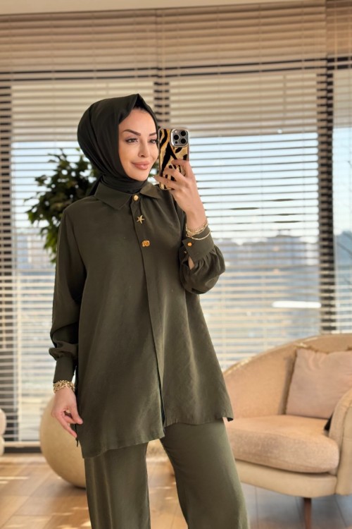 LYL104 Neva Gold Takım Haki
