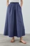 MRW1631 New Poplin Etek İndigo