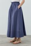 MRW1631 New Poplin Etek İndigo