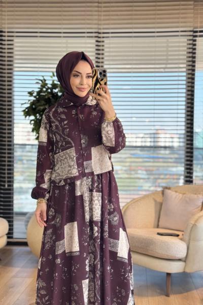 MRW1764 Toksana Takım Bordo