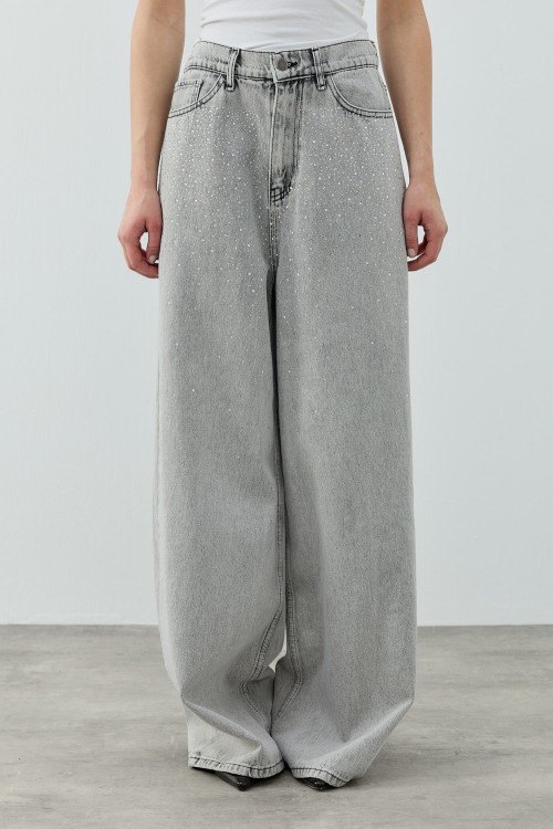 MRW1770 Very Shiny Denim Pantolon Gri
