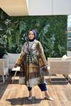 MRW1846 Desenli Kimono Yeşil
