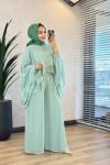 Y-2414 Stella Şifon Pantolonlu Takım Mint
