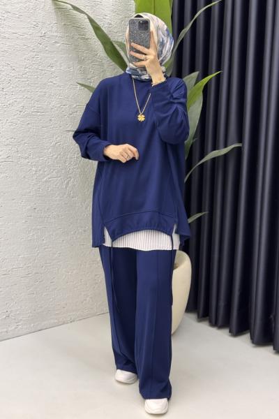 Aden Takım Tesettür Giyim  Lacivert