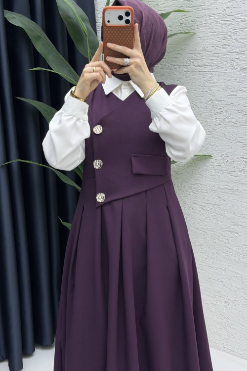 Afitap Jile Tesettür Giyim  Mürdüm