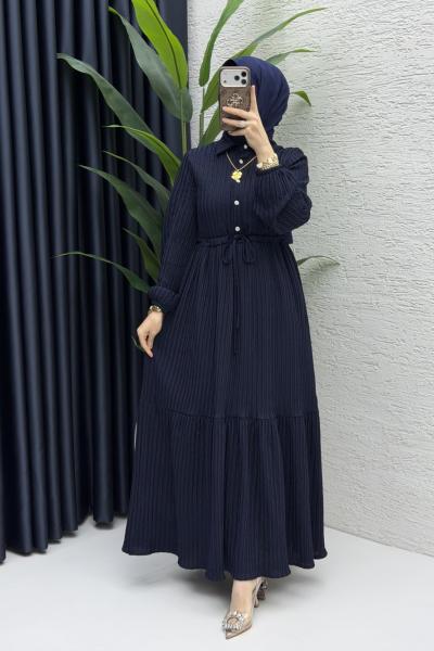 Ahenk Elbise Tesettür Giyim Lacivert