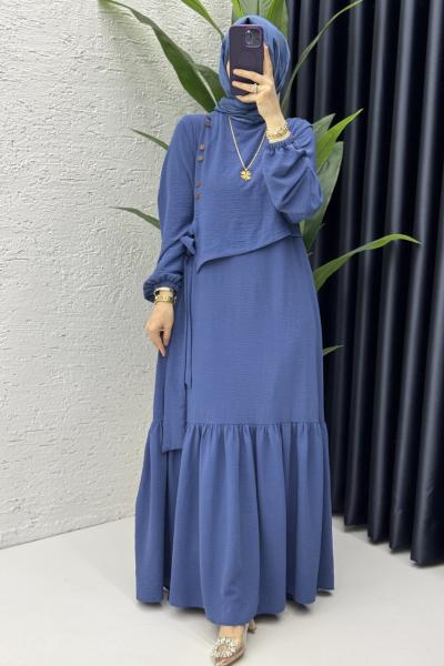 Aycan Elbise Tesettür Giyim İndigo