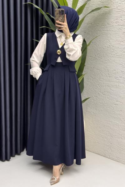 Ayperi Jile Tesettür Giyim  Lacivert