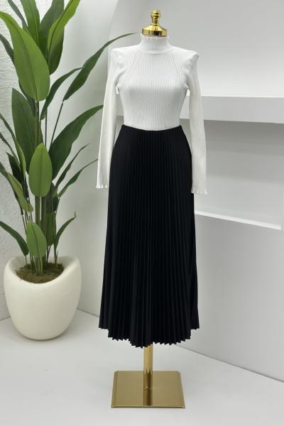 Deri Görünümlü  Siyah