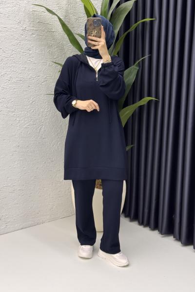 Dilay Takım Tesettür Giyim  Lacivert