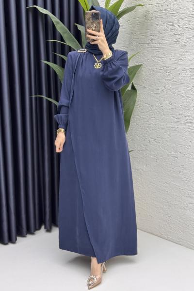 Ecmel Elbise Tesettür Giyim  Lacivert