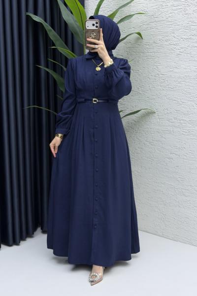 Efla Elbise Tesettür Giyim  Lacivert
