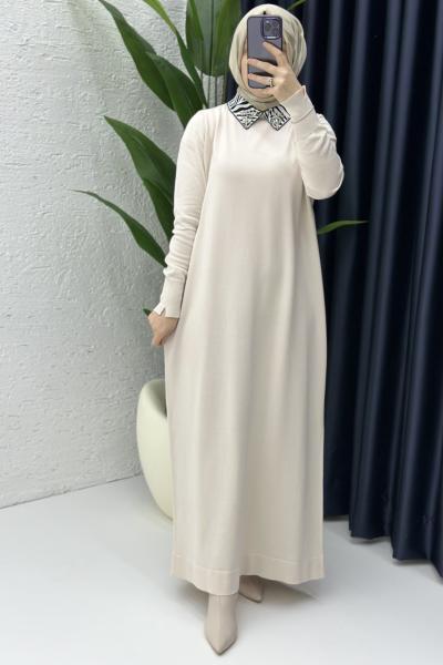 Eylem Elbise Taş Rengi