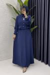Feriha Elbise Tesettür Giyim  Lacivert