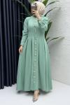 Gülru Elbise Tesettür Giyim  Çağla Yeşil