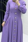 Gülru Elbise Tesettür Giyim  Lila