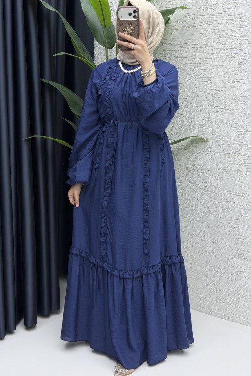 Lady Elbise Tesettür Giyim Lacivert