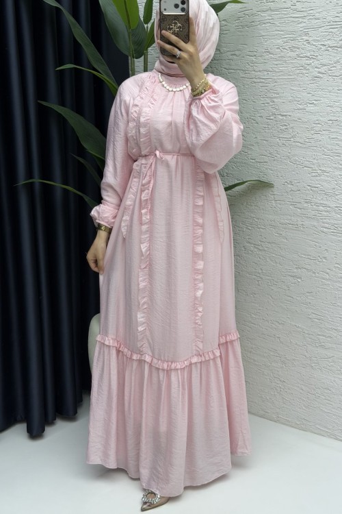 Lady Elbise Tesettür Giyim Pembe