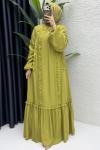 Lady Elbise Tesettür Giyim  Olive