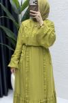 Lady Elbise Tesettür Giyim  Olive