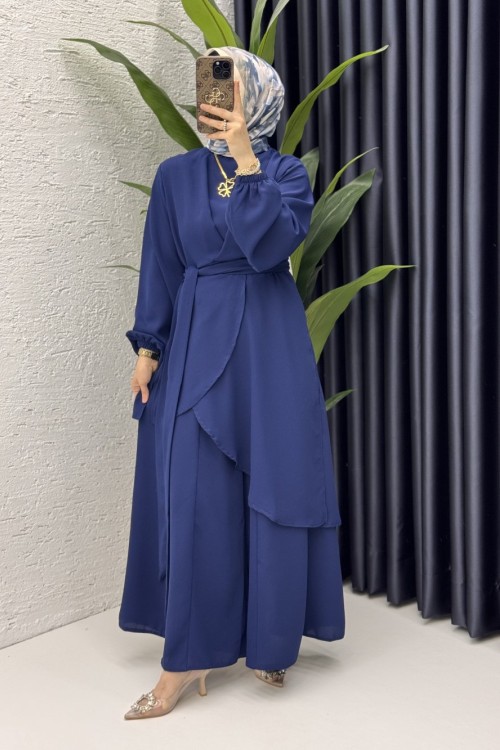 Mahinur Takım Tesettür Giyim  Lacivert