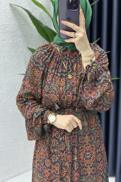 Mimoza Elbise Yeşil