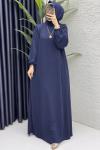 Mina Elbise Tesettür Giyim  Lacivert