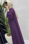Mina Elbise Tesettür Giyim  Mor