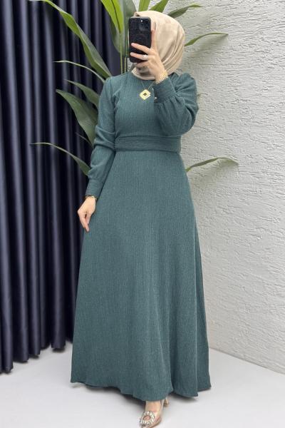Miray Elbise Tesettür Giyim  Zümrüt