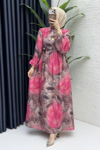 Pare Elbise Tesettür Giyim  Gül