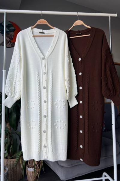 Pınar Hırka Kahve  Kahverengi