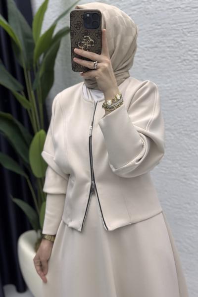 Selen Etekli Takım Taş Rengi