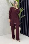 Sema Takım Tesettür Giyim  Bordo