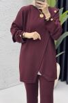 Sema Takım Tesettür Giyim  Bordo