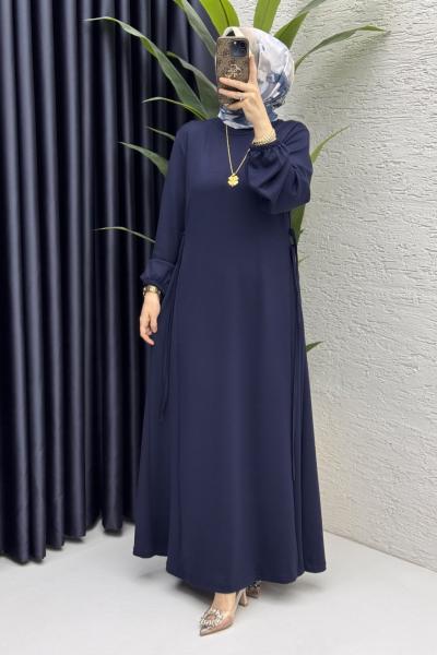 Şeyma Elbise Tesettür Giyim  Lacivert