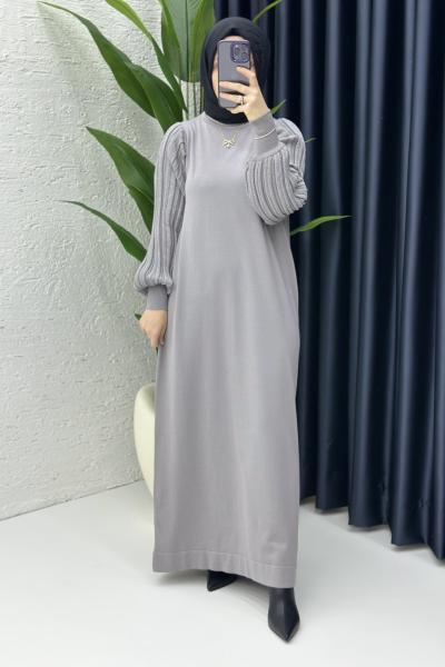 Simge Elbise Gri