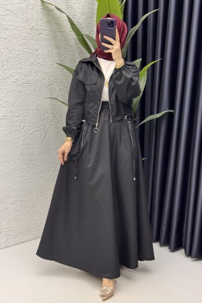 Tuana Takım Tesettür Giyim Siyah