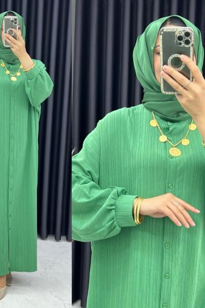 3322 Safa Tunik/Elbise Yeşil