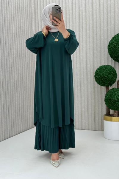 3922 Suzan Piliseli Pantolonlu Takım