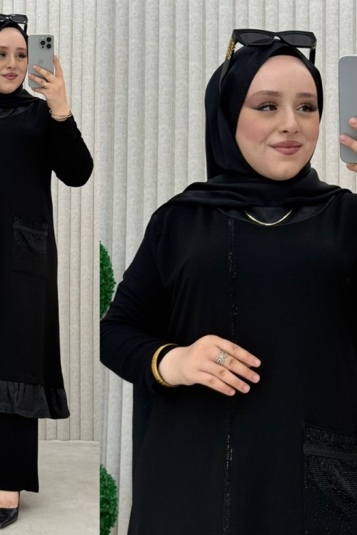 Feza fırfır detaylı takım