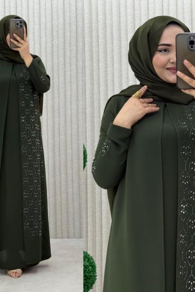 Hanedan Kapaklı Abiye Elbise