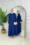 ADA ELBİSE-SAKS MAVİ